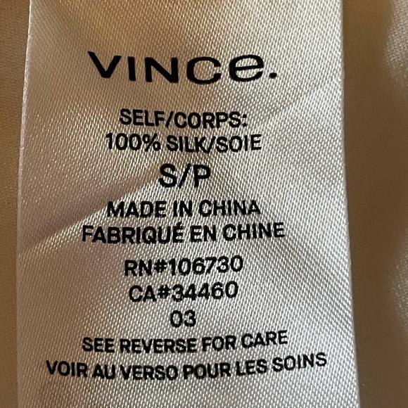 Vince 100% silk blouse - Picture 6 of 9